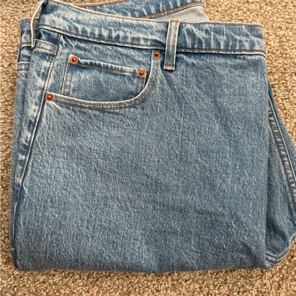 Abercrombie & Fitch Blue Straight Leg Jeans